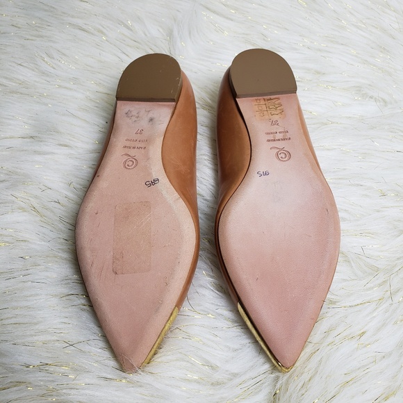 Alexander McQueen Metal Tipped Flats Size 37/7 - Picture 5 of 8
